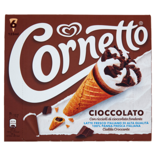 Cornetto Cioccolato 6 x 75 g
