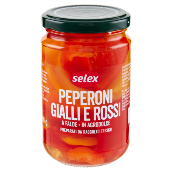 Selex Peperoni Giallo Rossi in Agrodolce 300 g