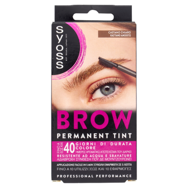 Syoss Brow Colorazione permanente per sopracciglia Castano Chiaro