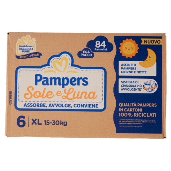 Pampers Sole e Luna XL 84 pz