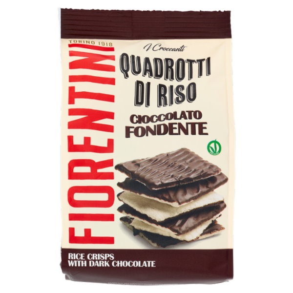 Fiorentini i Croccanti Quadrotti di Riso Cioccolato Fondente 80 g