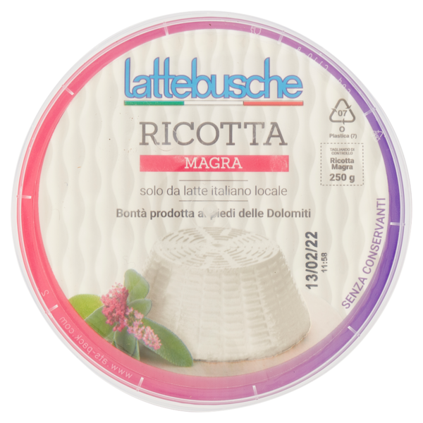 lattebusche Ricotta Magra 250 g