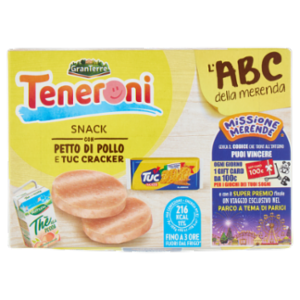 Teneroni L'ABC Della Merenda Snack Con Petto Di Pollo e Tuc Cracker