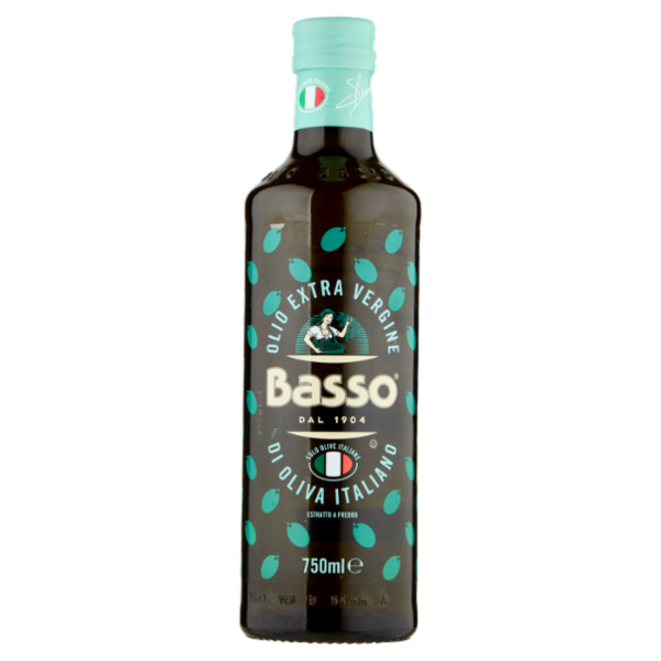 Basso Olio Extra Vergine di Oliva Italiano 750 ml