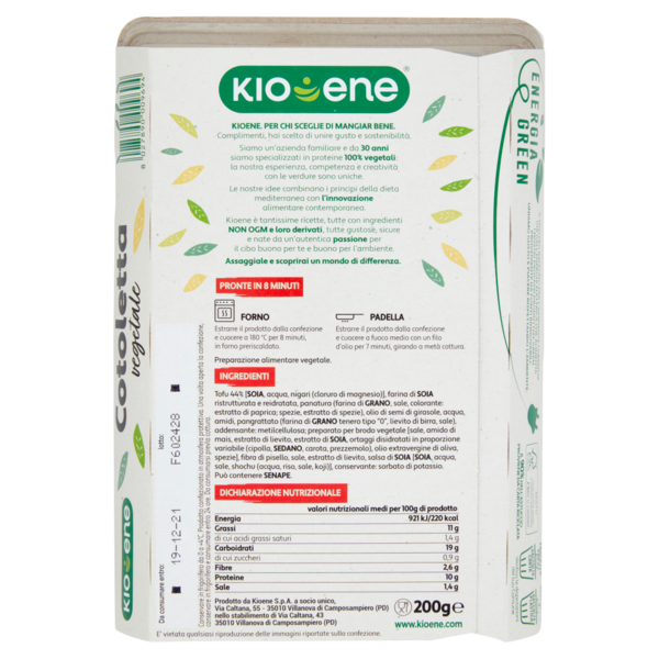 Kioene Cotoletta vegetale 200 g