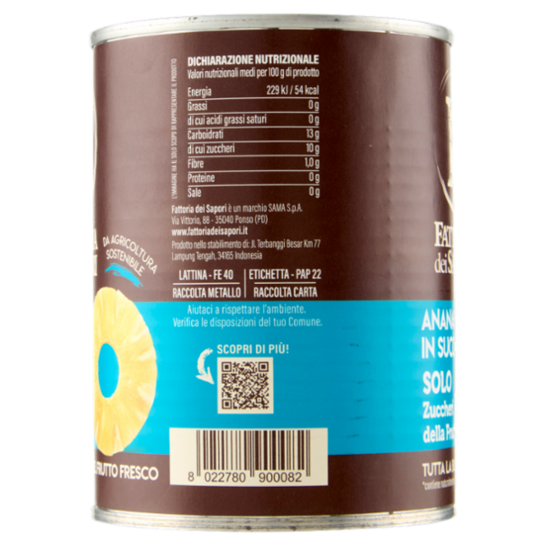 Fattoria dei Sapori Ananas in Succo 565 g