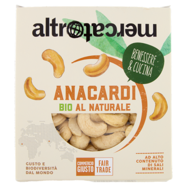 altromercato Commercio Giusto Anacardi Bio al Naturale 150 g