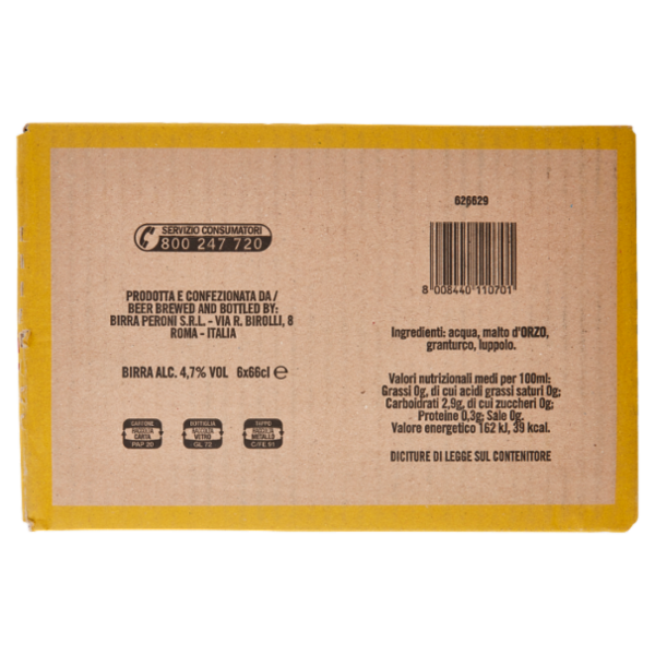Peroni Birra 6 x 66 cl