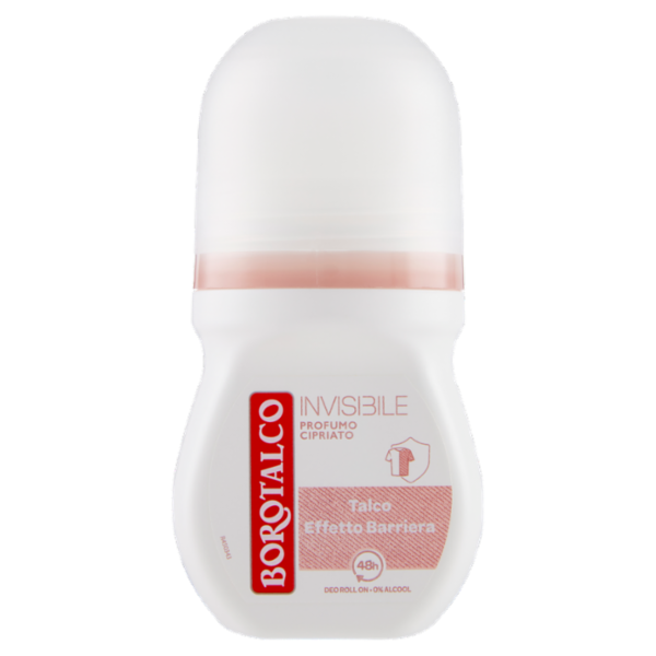 Borotalco Invisibile Profumo Cipriato Deo Roll On 50 ml