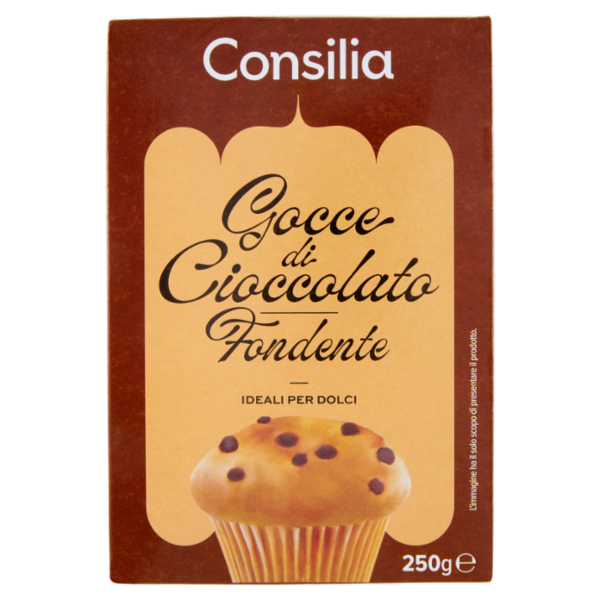 Consilia Gocce di Cioccolato Fondenti 250 g