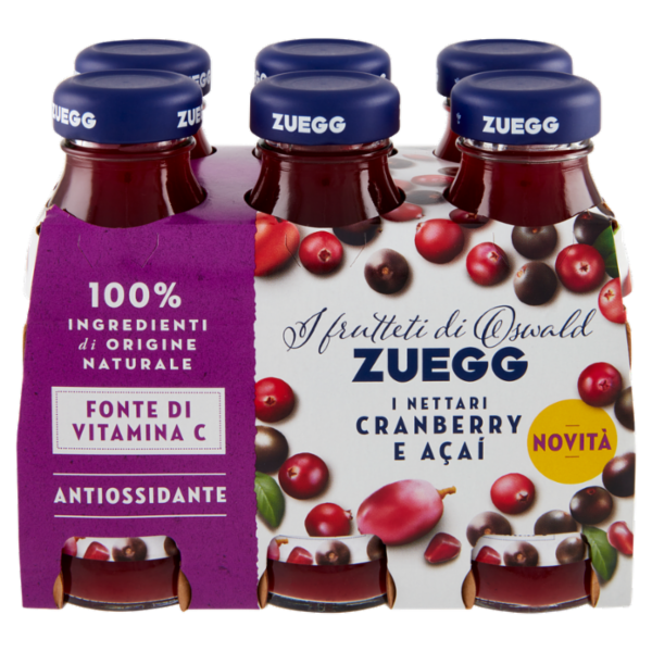 Zuegg I frutteti di Oswald Zuegg i Nettari Cranberry e Açai 6 x 125 ml