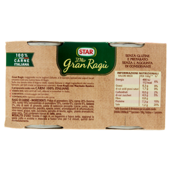 Star il Mio GranRagù Ispirazione Partenopea 2 x 100 g