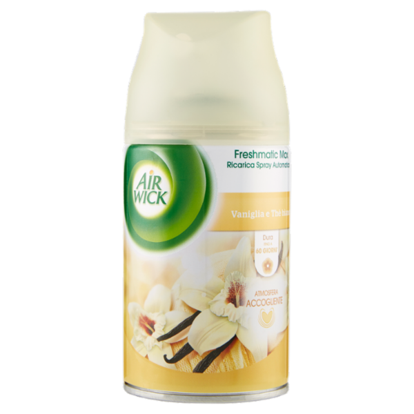 Air Wick Freshmatic Vaniglia e Thè Bianco Spray Automatico per Ambienti Ricarica 250 ml