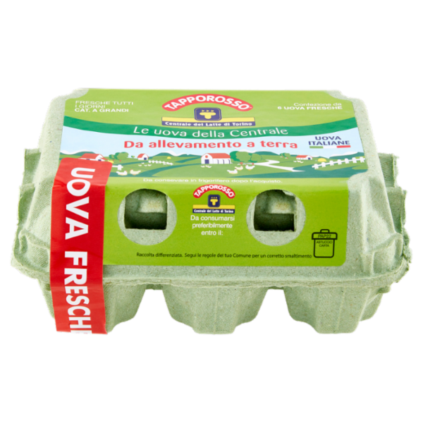 Tapporosso 6 Uova Fresche da allevamento a terra