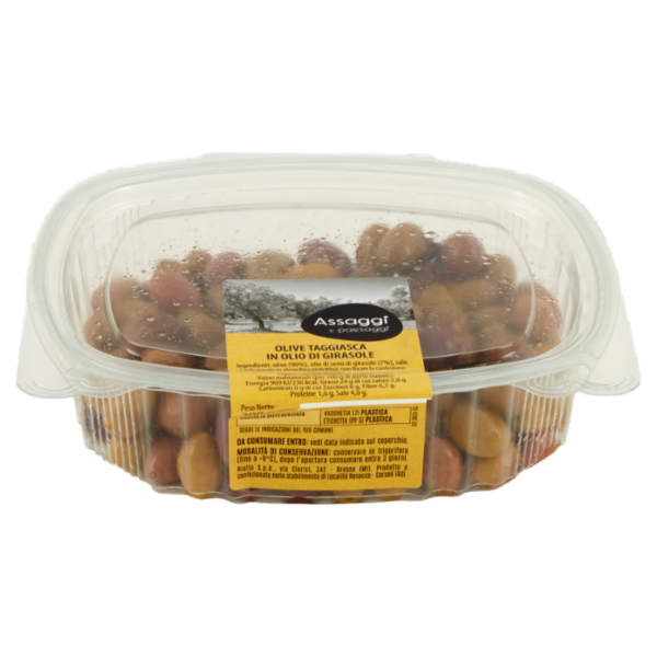 Assaggi e paesaggi Olive Taggiasca in Olio di Girasole 200 g