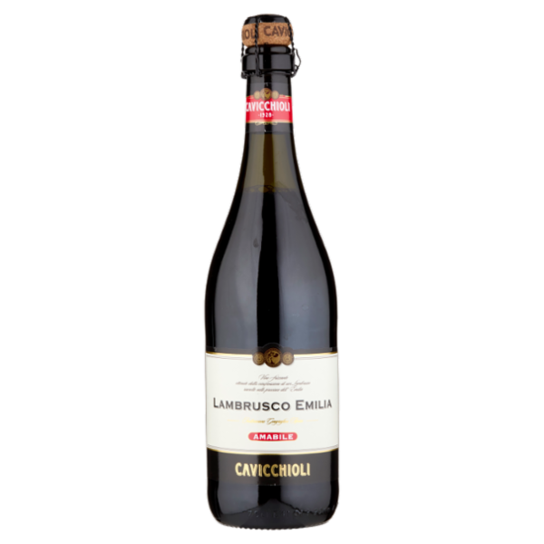 Cavicchioli Lambrusco dell'Emilia IGT Vino Frizzante Amabile 75 cl