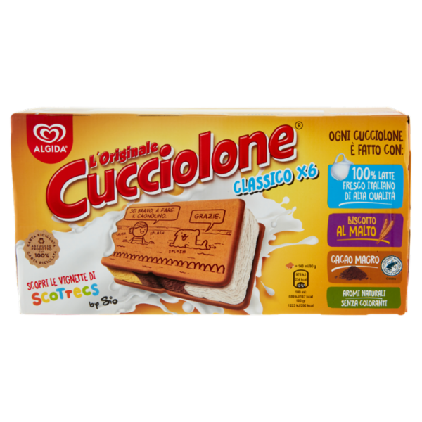 Algida l'Originale Cucciolone Classico 6 x 480 g