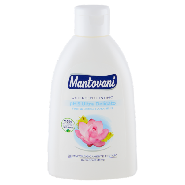 Mantovani Detergente Intimo ph 5 Ultra Delicato Fior di Loto e Hamamelis 250 ml