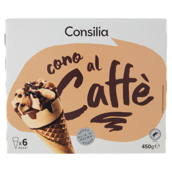 Consilia 6 Coni di Gelato Caffè 450 g