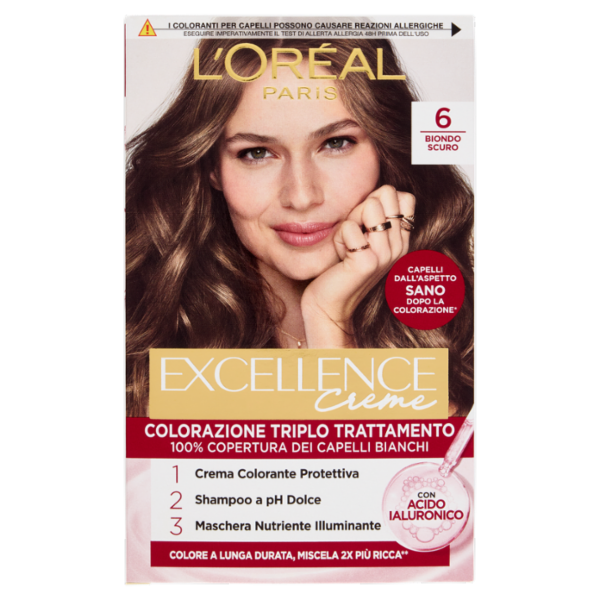 L'Oréal Paris Excellence Creme Colorazione Triplo Trattamento 6 Biondo Scuro