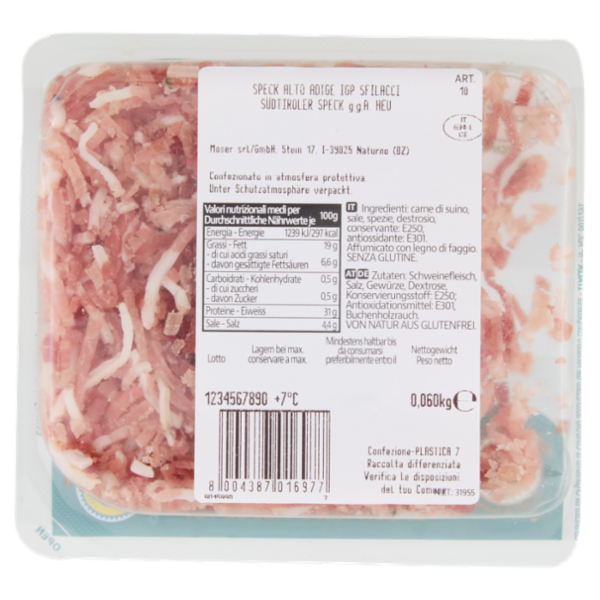 Moser Sfilacci Speck Alto Adige IGP 0,060 kg