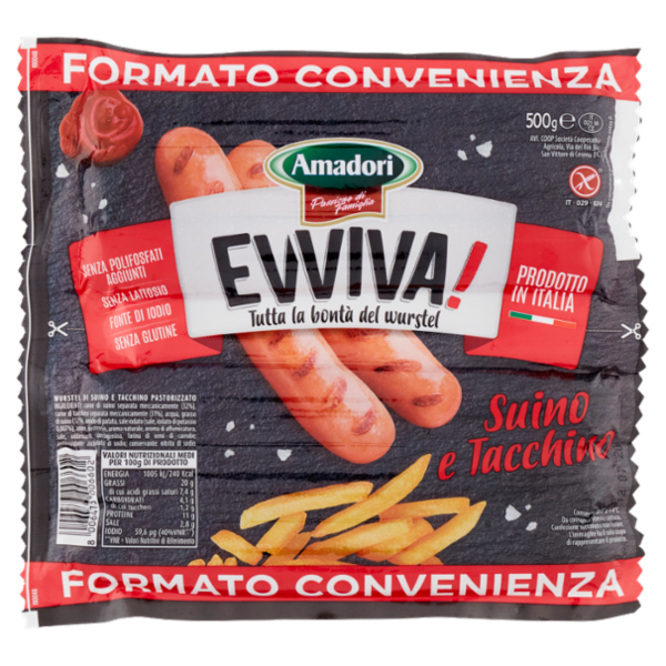 Amadori Evviva! Suino e Tacchino 500 g
