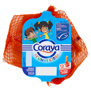 Coraya Funny Kids 12 Mini-Bastoncini + 1 Salsa Ketchup 133 g