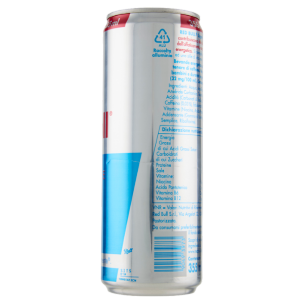 Red Bull Energy Drink, Senza Zuccheri, 355 ml
