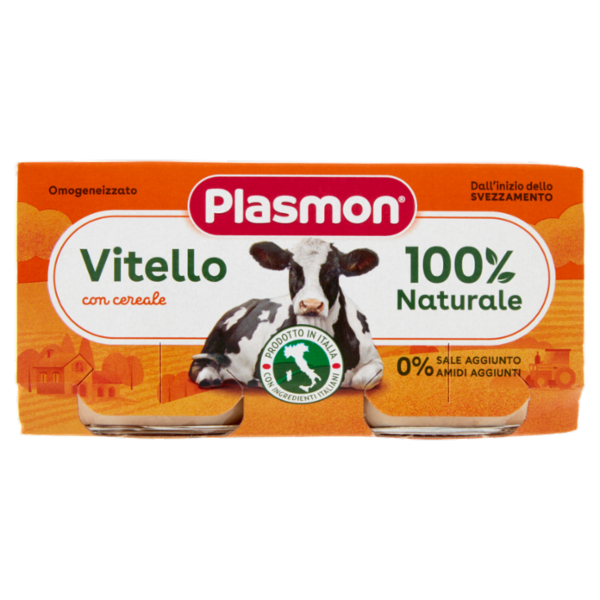 Plasmon Omogeneizzato Vitello con cereale 2 x 80 g