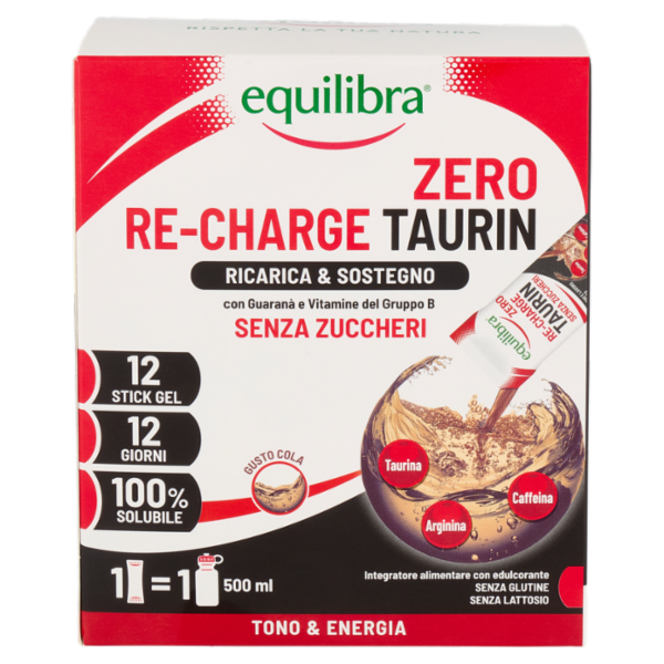 equilibra Re-Charge Taurin Zero 12 x 30 ml