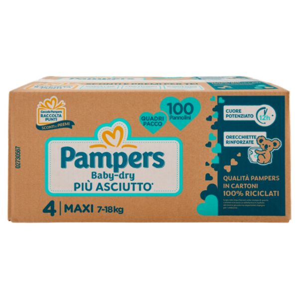 Pampers Baby-dry 4 Maxi 100 pz