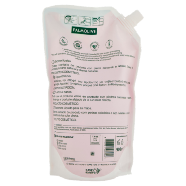 Palmolive ricarica sapone liquido Hygiene Plus protettivo 900 ml