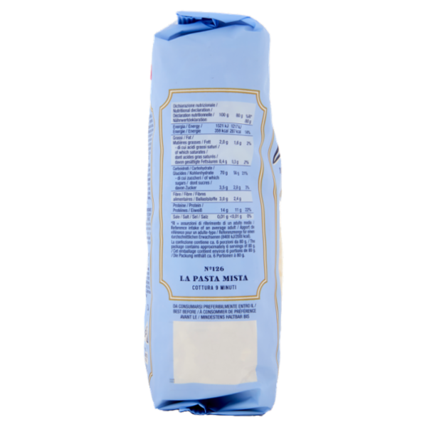 Voiello Pasta La Pasta Mista N°126 Grani 100% Italiani Trafilata Bronzo 500g