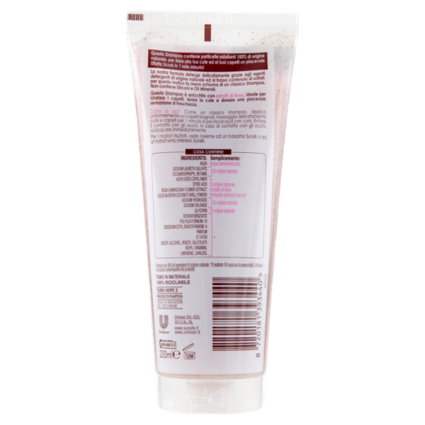sunsilk Ricarica Naturale 1 Minute Scrub! Shampoo Detox per Cute Sensibile 200 ml