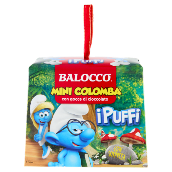 Balocco Mini Colomba con gocce di cioccolato i Puffi 100 g