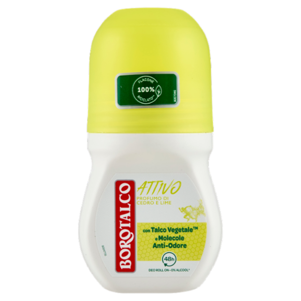 Borotalco Attivo Profumo di Cedro e Lime Deo Roll On 50 ml