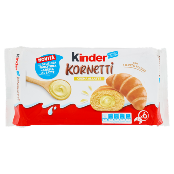 kinder Kornetti Crema al Latte 6 x 45 g
