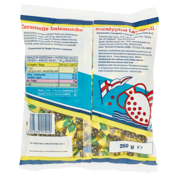 Eucalyptus Lavagetti Caramelle 250 g