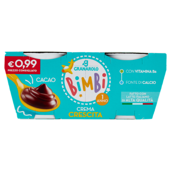 Granarolo Bimbi Crema Crescita Cacao 2 x 100 g