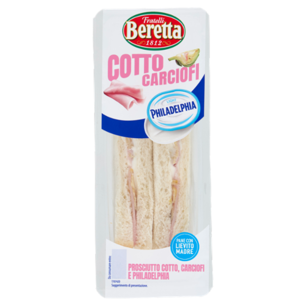Fratelli Beretta Prosciutto Cotto, Carciofi e Philadelphia 130 g