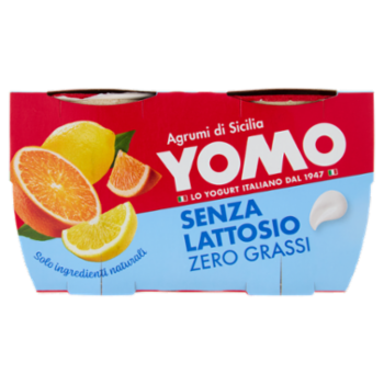 Yomo Senza Lattosio Zero Grassi Agrumi Di Sicilia 2 x 125 g