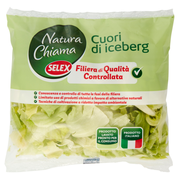 Selex Natura Chiama Cuori di Iceberg Lavati e Pronti per il Consumo 250 g