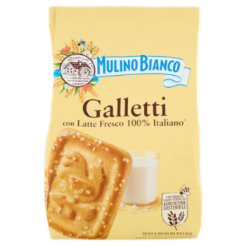 Mulino Bianco Galletti Biscotti Con Latte Fresco 100% Italiano 350g