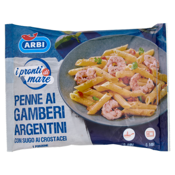 Arbi i pronti di mare Penne ai Gamberi Argentini 300 g