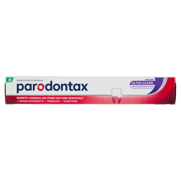 Parodontax ultra clean dentifricio quotidiano con fluoro per gengive più sane e denti forti 75 ml