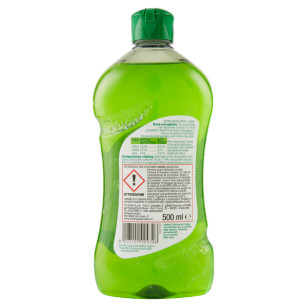 Selex Natura Chiama Detergente per Stoviglie Ultra Concentrato Limone Eco 500 ml