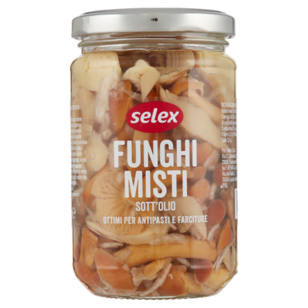 Selex Funghi Misti in Olio di Semi di Girasole 280 g