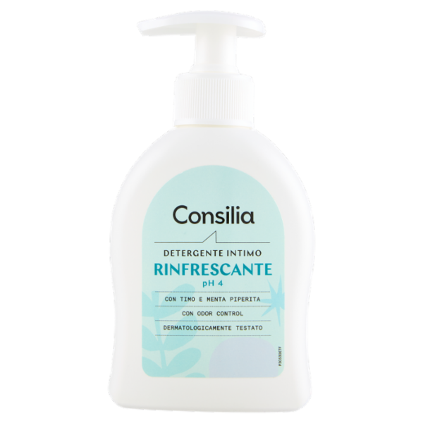 Consilia Detergente Intimo Rinfrescante con Timo e Menta Piperita pH4 200 ml