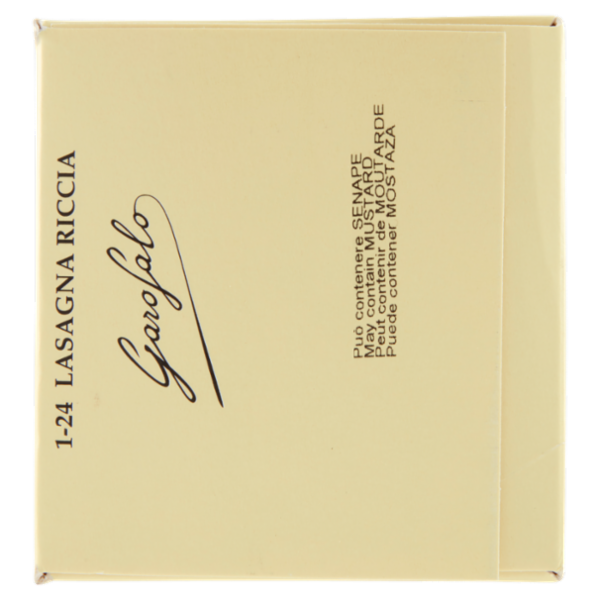 Garofalo Lasagna Riccia 1-24 Pasta di Semola di Grano Duro 500 g