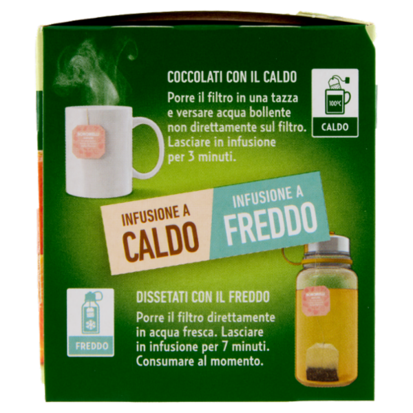 Bonomelli Infusi Fruttosi 100% Naturali Lime e Mandarino 12 Filtri 24 g
